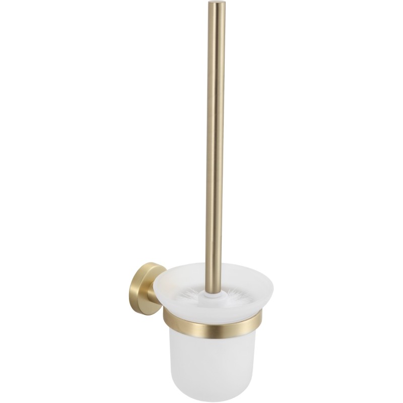 Mexen Remo toaletná kefa, zlatá kartáčovaná - 7050750-55