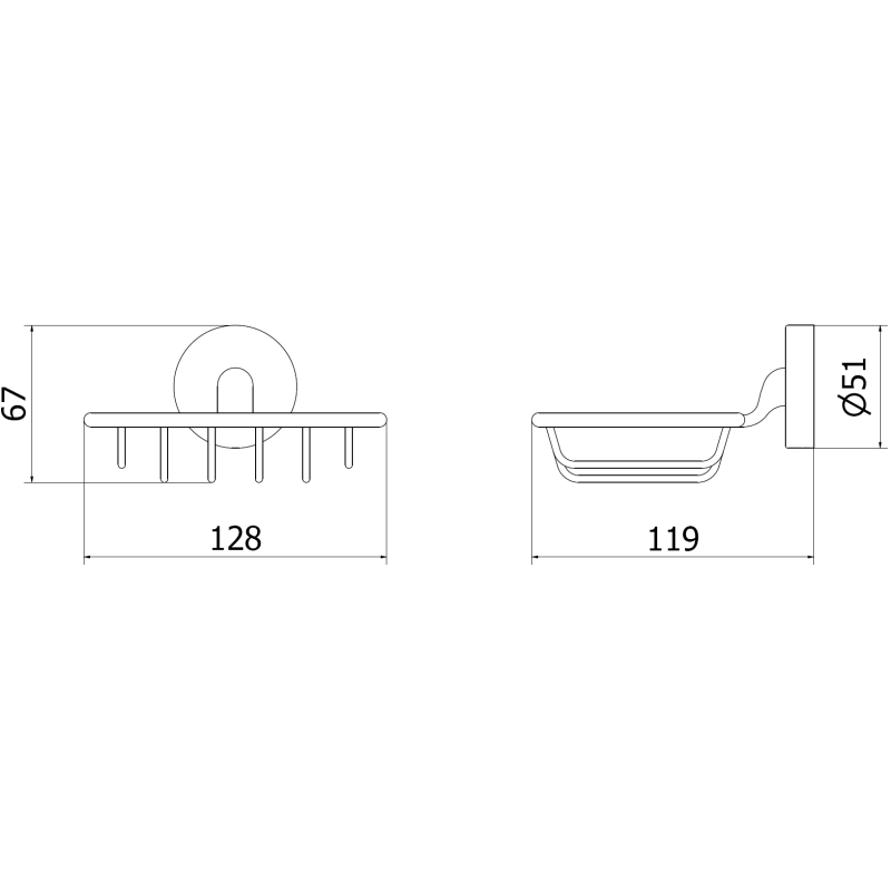 Mexen Remo polica, biela - 7050751-20