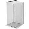 Mexen Rox-3S sprchový kout 3-stěnný posuvný 110 x 110 cm, transparentní, černý - 8C2-110-110-70-00-3S
