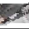 Mexen Velar vaňová zástenová dvojdverová posuvná 140 x 150 cm, transparentná, gun metal - 896-140-000-01-95