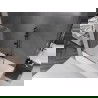 Mexen Velar vaňová zástena, 2-krídlová posuvná, 100 x 150 cm, transparentná, gun metal - 896-100-000-01-95