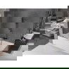 Mexen Velar vanová zástena 2-krídlová posuvná 70 x 150 cm, transparentná, gun metal - 896-070-000-01-95