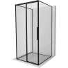 Mexen Rox-3S 3-stenná sprchová kabína posuvná ľavá 90 x 90 cm, čierny rám, čierna - 8C2-090-090-70-70-3S-L