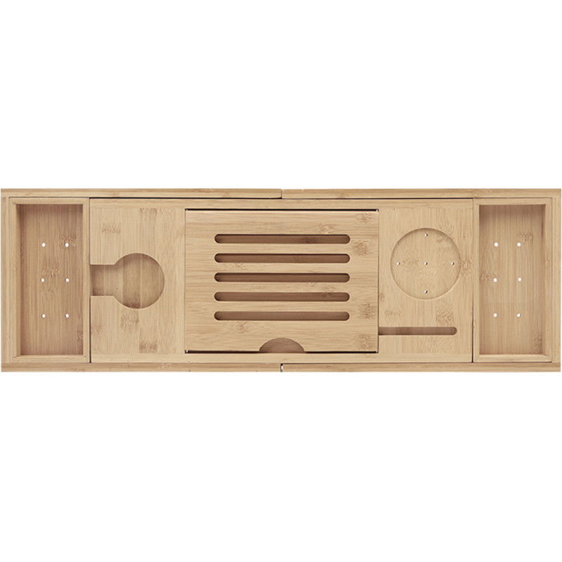 Mexen Bamboo polica na vaňu 70-105 cm, prírodný bambus - 701170-00