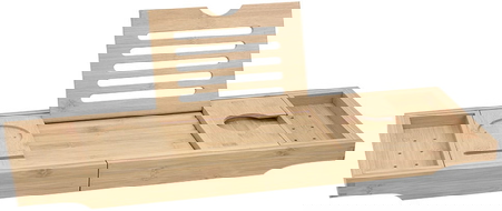 Mexen Bamboo polica na vaňu 70-105 cm, prírodný bambus - 701170-00