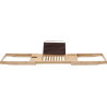Mexen Bamboo polica na vaňu 70-100 cm, prírodný bambus - 701270-00