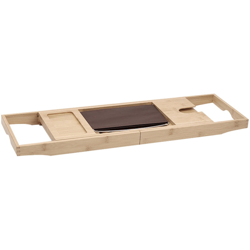Mexen Bamboo polica na vaňu 70-100 cm, prírodný bambus - 701270-00