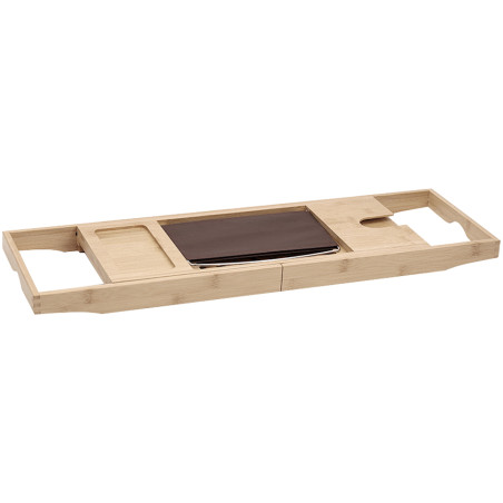 Mexen Bamboo polica na vaňu 70-100 cm, prírodný bambus - 701270-00