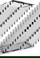Mexen Rox-3S sprchová kabína 3-stranná posuvná pravá 125 x 70 cm, čierny rám, čierna - 8C2-125-070-70-70-3S-P