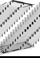 Mexen Rox-3S 3-stenová sprchová kabína s posuvnými dverami pravá 95 x 85 cm, čierny rám, čierna - 8C2-095-085-70-70-3S-P