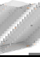 Mexen Lunar sprchová kabína s pántovými dverami pravá 70 x 90 cm, transparentné, kartáčovaná meď - 834-070-090-65-00-P