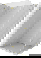 Mexen Lunar L Sprchový kút sklopný ľavý 75 x 80 cm, transparentný, zlatý - 834L-075-080-50-00-L