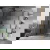 Mexen Mist H T sprchový kút s posuvnými dverami ľavý 115 x 90 cm, transparentný, čierny - 8A5T-115-090-70-00-L