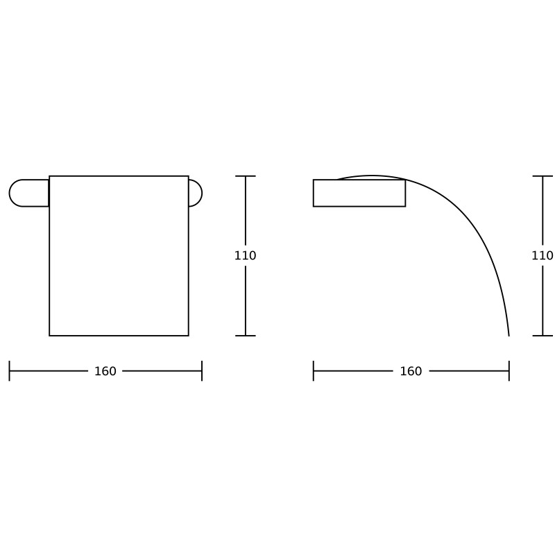 Mexen Adox držiak na toaletný papier, chróm - 70182333-00