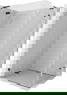 Mexen Lunar L sprchová kabína s otváracími dverami vľavo 80 x 90 cm, transparentná, čierna - 834L-080-090-70-00-L