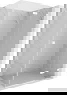 Mexen Lunar L sprchový kút s pravými otváracími dverami 75 x 90 cm, transparentný, biely - 834L-075-090-20-00-P