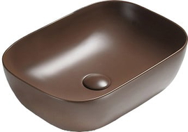 Mexen Rita umývadlo na dosku 45 x 32 cm, hnedá mat - 21084568