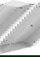 Mexen Lunar L sprchová kabína s otváracími dverami pravá 70 x 90 cm, transparentná, puškový kov - 834L-070-090-95-00-P