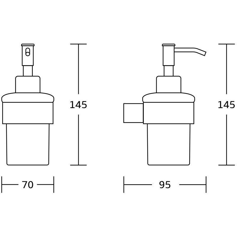Mexen Adox dávkovač mydla, chróm - 70182388-00