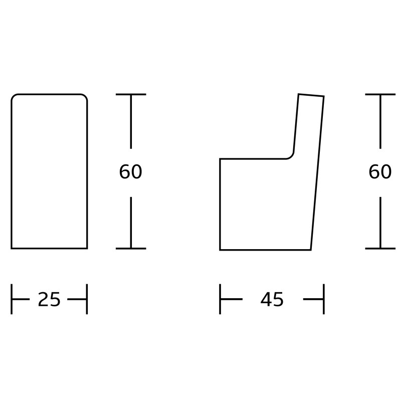Mexen Adox háčik na uterák, čierny - 7018235-70