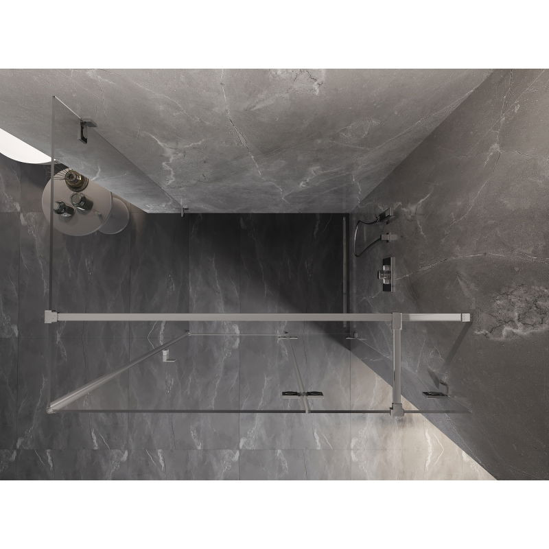 Mexen Lunar T pravo otočné sprchovací kabína 75 x 90 cm, číra, chróm - 834T-075-090-01-00-P