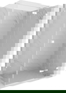 Mexen Lunar T sprchový kút s otváracími pravými dverami 75 x 90 cm, transparentný, biely - 834T-075-090-20-00-P