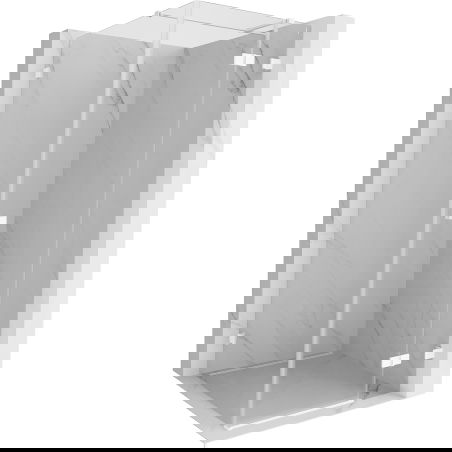 Mexen Lunar T pravá otvárateľná sprchová kabína 80 x 80 cm, transparentná, biela - 834T-080-080-20-00-P