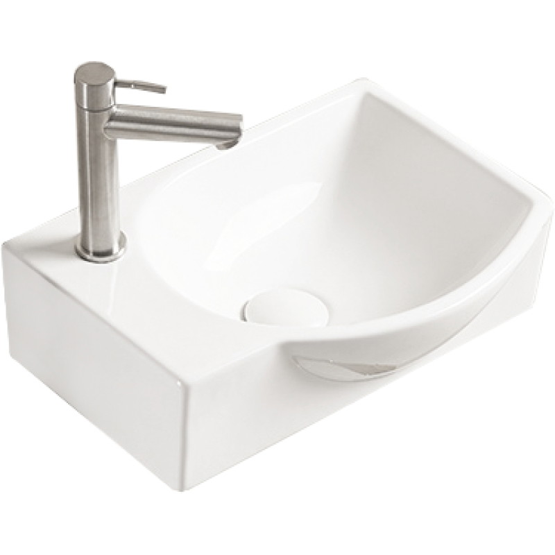 Mexen Mista nábytkové umývadlo pravé 40 x 28 cm, biele - 22174000R