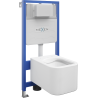 Mexen Elis súprava do steny WC rám Fenix Slim s WC misou, biely lesk - 6103391XX00