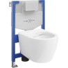 Mexen Carmen zabudovaný WC set stojan Fenix XS-F s WC misou, biely lesk - 6803388XX00