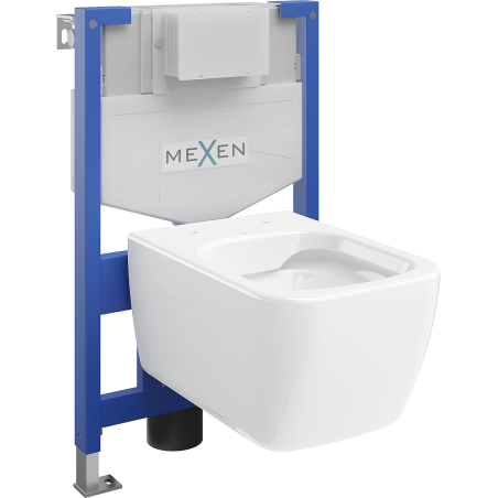 Mexen Margo podomietková WC sada rám Fenix XS-F s WC misou, biely lesk - 6803342XX00