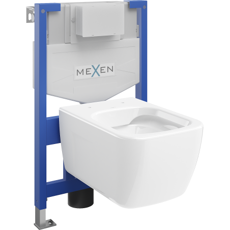 Mexen podomietkový WC set, rám Fenix XS-F s WC misou Margo, biely lesk - 6803342XX00