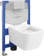 Mexen Margo podomietková WC sada rám Fenix XS-F s WC misou, biely lesk - 6803342XX00