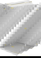 Mexen Lunar T sprchová kabína otváracia ľavá 75 x 90 cm, transparentná, zlatá - 834T-075-090-50-00-L