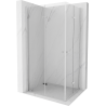 Mexen Lima Duo sklápacia sprchová kabína 100 x 90 cm, priehľadná, chróm - 856-100-090-02-00