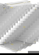 Mexen Lunar T sprchový kút s ľavými otváracími dverami 75 x 120 cm, transparentný, zlatý - 834T-075-120-50-00-L