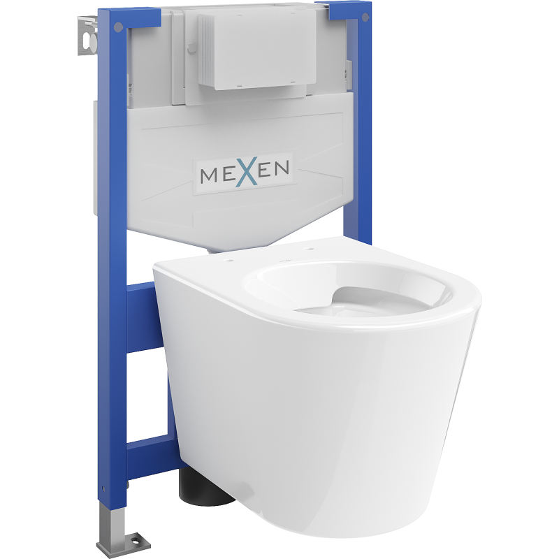 Mexen podomietkový WC systém Felix XS-F s WC misou Rico, biela- 6803372XX00