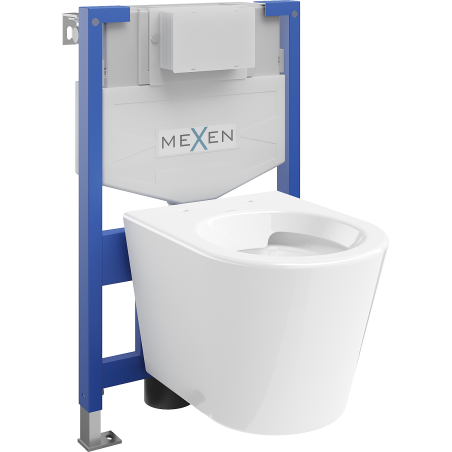 Mexen Rico súprava podomietkového WC rámu Fenix XS-F s WC misou, biely lesk - 6803372XX00
