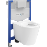 Mexen podomietková WC sada rám Fenix XS-F s WC misou Rico, biely lesk - 6803372XX00