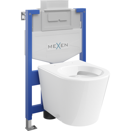 Mexen Rico Podomietková WC súprava Fenix XS-U s WC misou, biely lesk - 6853372XX00