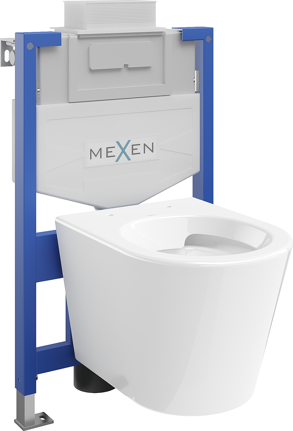 Mexen podomietkový WC systém Felix XS-U s WC misou Rico, biela- 6853372XX00