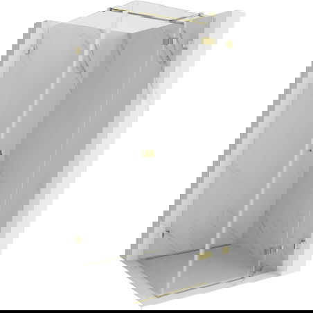 Mexen Lunar T sprchový kút otočný pravý 90 x 90 cm, transparentný, zlatý - 834T-090-090-50-00-P