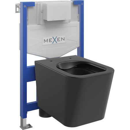 Mexen podomietková WC sada Fenix XS-F s WC mísou Teo, čierny mat - 6803385XX85