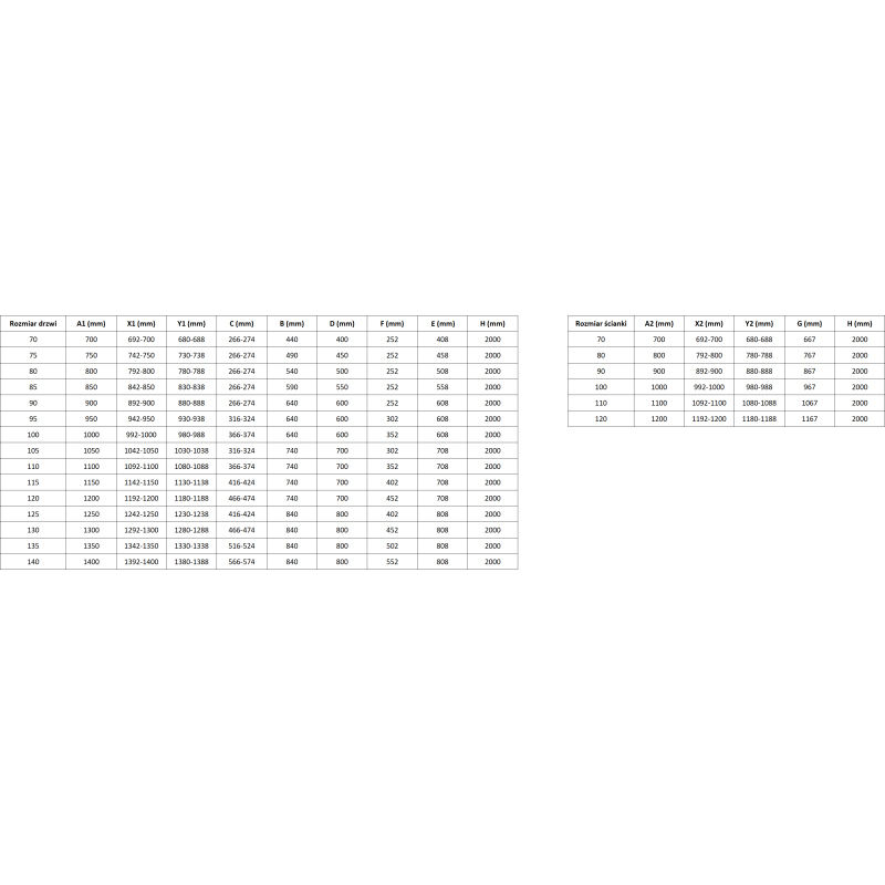 Mexen Lunar T sprchový kút výklopný ľavý 125 x 110 cm, transparentný, ružové zlato - 834T-125-110-60-00-L