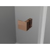 Mexen Lunar T sprchovací kút otvorený pravý 75 x 90 cm, transparentný, ružové zlato - 834T-075-090-60-00-P