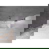 Mexen Velar dvojkrídlové posuvné vaňové sklo 85 x 150 cm, transparentné, brúsený nikel - 896-085-000-01-97
