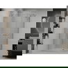 Mexen Roma Duo sprchová kabína, kyvné dvere 80 x 70 cm, transparentnéné, chrómová + závesný bidet Flat - 854-080-070-01-02-4010