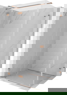 Mexen Lunar T sprchový kút, ľavý, 70 x 120 cm, priehľadný, brúsená meď - 834T-070-120-65-00-L