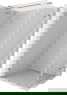 Mexen Lunar T sprchový kút otvárací ľavý 100 x 90 cm, priehľadný, brúsená meď - 834T-100-090-65-00-L