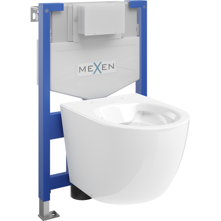 Mexen podomietkový WC systém Felix XS-F s WC misou Lena, biela- 6803322XX00